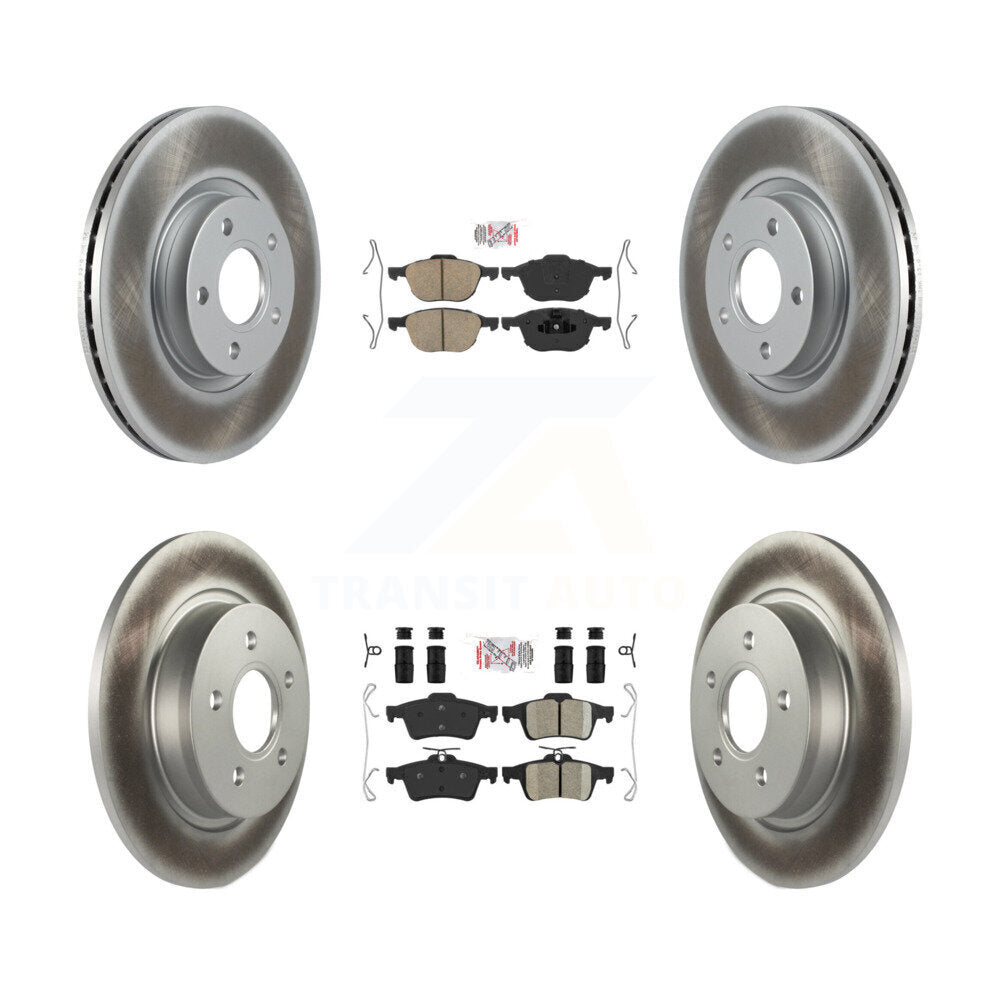 Front Rear Ceramic Pads And Coated Disc Brake Rotors Kit For Volvo S40 C30 V50 C70 KGA-102427