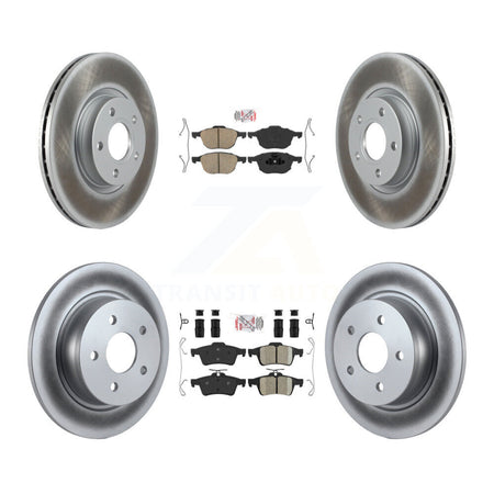 Front Rear Ceramic Pads And Coated Disc Brake Rotors Kit For Ford Escape C-Max KGA-102455