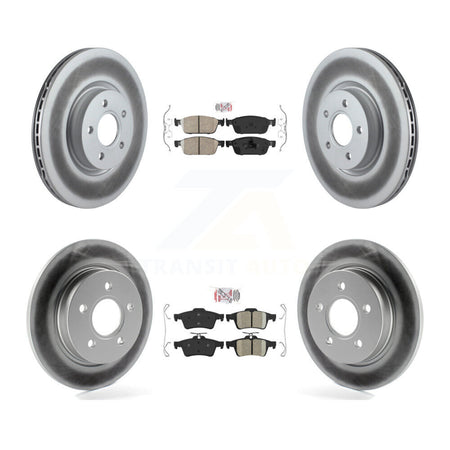 Front Rear Ceramic Pad Coated Brake Rotor Kit For Ford Focus ST With 320mm Diameter KGA-102466