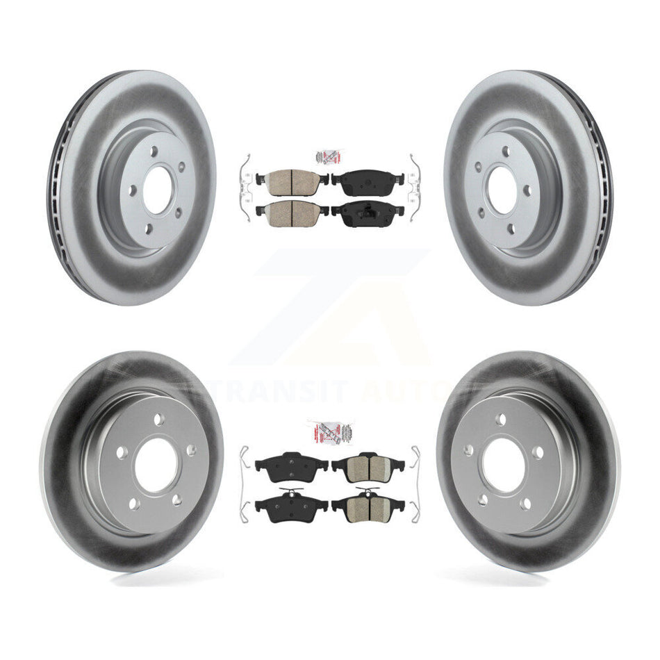 Front Rear Ceramic Pad Coated Brake Rotor Kit For Ford Focus ST With 320mm Diameter KGA-102466