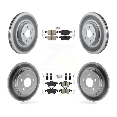 Front Rear Ceramic Pad Coated Brake Rotor Kit For Ford Focus ST With 320mm Diameter KGA-102467