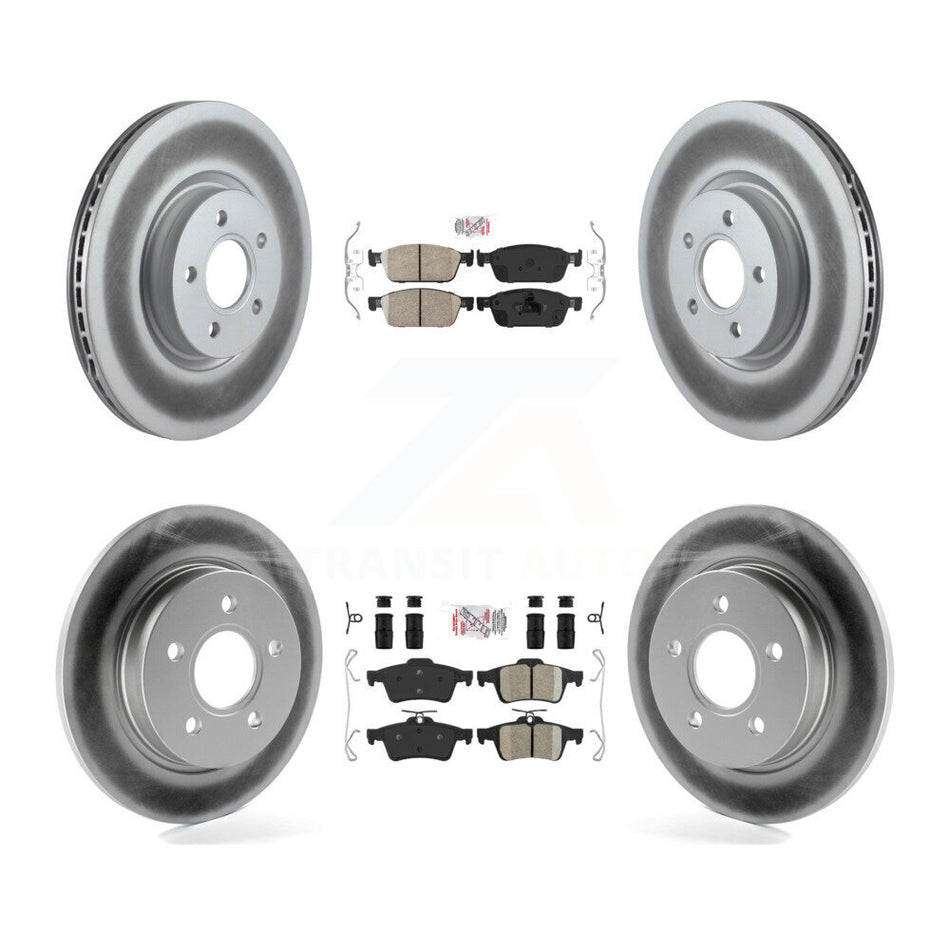 Front Rear Ceramic Pad Coated Brake Rotor Kit For Ford Focus ST With 320mm Diameter KGA-102467