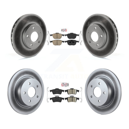 Front Rear Ceramic Pads And Coated Disc Brake Rotors Kit For Ford C-Max KGA-102471