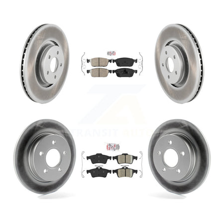 Front Rear Ceramic Pad Coated Brake Rotor Kit For Ford Focus ST With 335mm Diameter KGA-102487