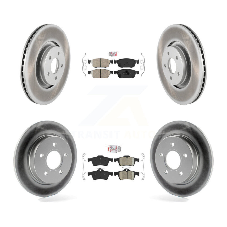 Front Rear Ceramic Pad Coated Brake Rotor Kit For Ford Focus ST With 335mm Diameter KGA-102487