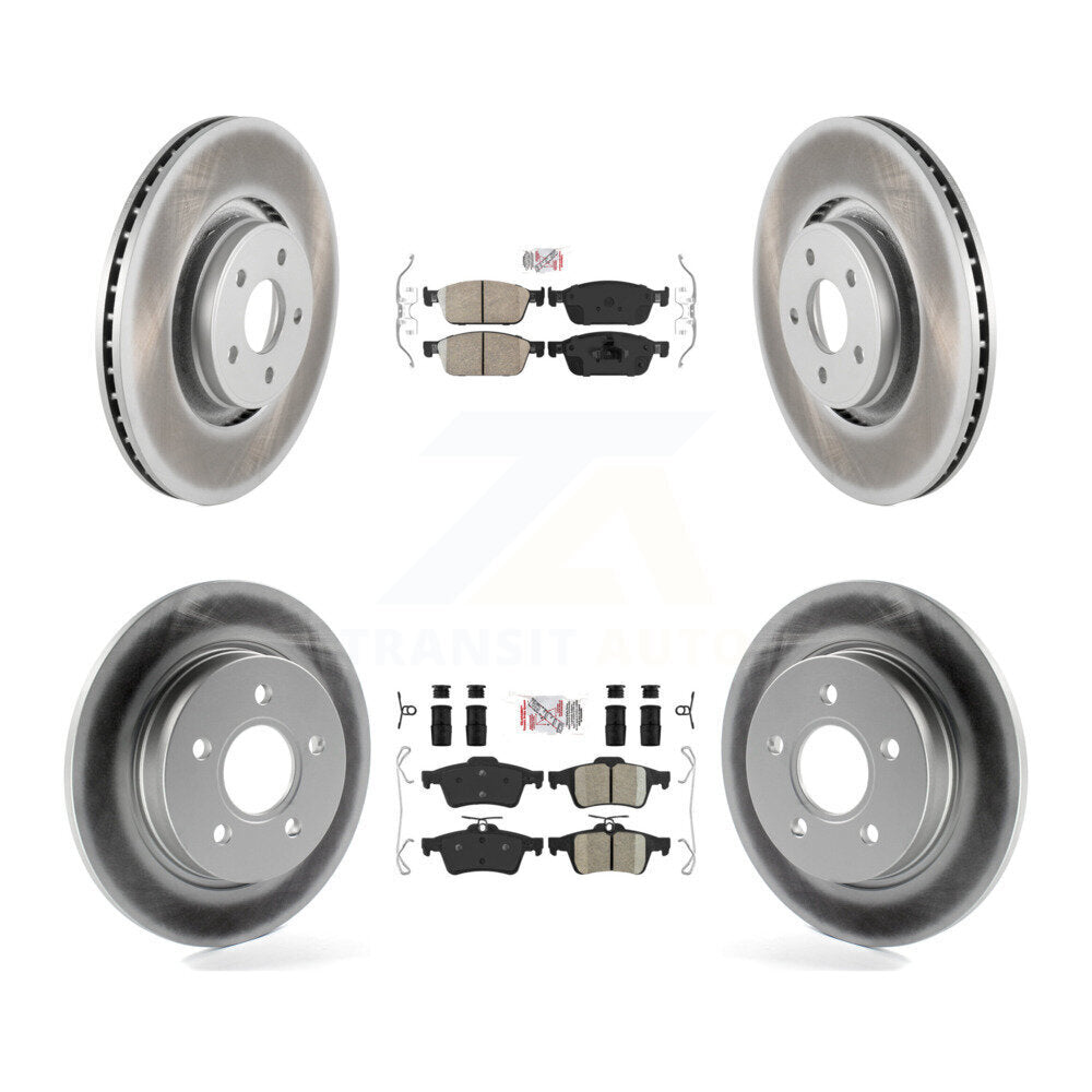 Front Rear Ceramic Pad Coated Brake Rotor Kit For Ford Focus ST With 335mm Diameter KGA-102488