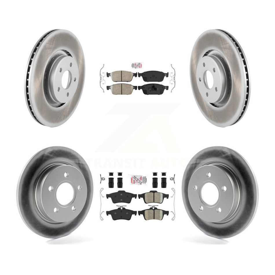 Front Rear Ceramic Pad Coated Brake Rotor Kit For Ford Focus ST With 335mm Diameter KGA-102488
