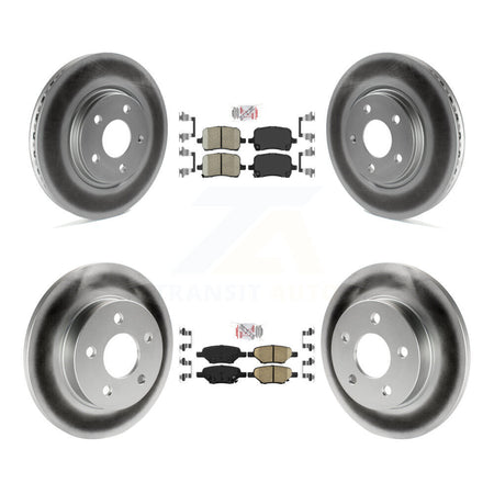 Front Rear Ceramic Pad Coat Brake Rotor Kit For Chevrolet Pontiac Cobalt G5 Saturn Ion G6 KGA-102681