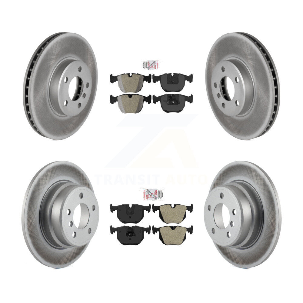 Front Rear Semi-Metallic Pads And Coated Disc Brake Rotors Kit For BMW X5 KGA-102754