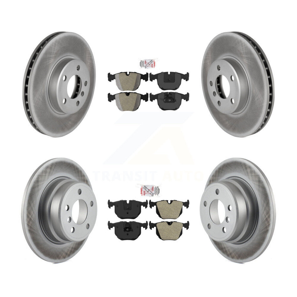 Front Rear Semi-Metallic Pads And Coated Disc Brake Rotors Kit For BMW X5 KGA-102754