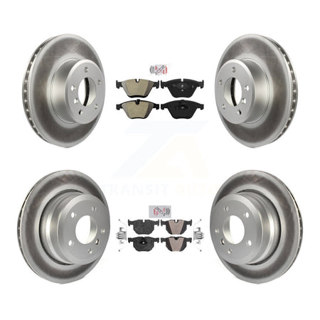 Front Rear Semi-Metallic Pad Coated Brake Rotors Kit For BMW 530xi 528i xDrive 535i 535xi KGA-102767