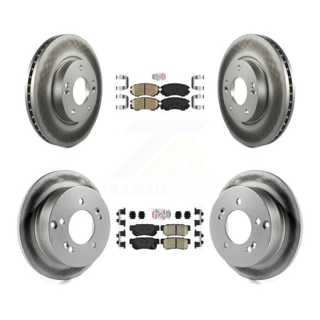 Front Rear Ceramic Pad Coat Brake Rotor Kit For Hyundai Tucson Kia Sportage Sonata Optima KGA-102811