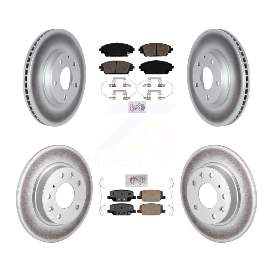 Front Rear Ceramic Pads And Coated Disc Brake Rotors Kit For Mazda CX-30 KGA-102833
