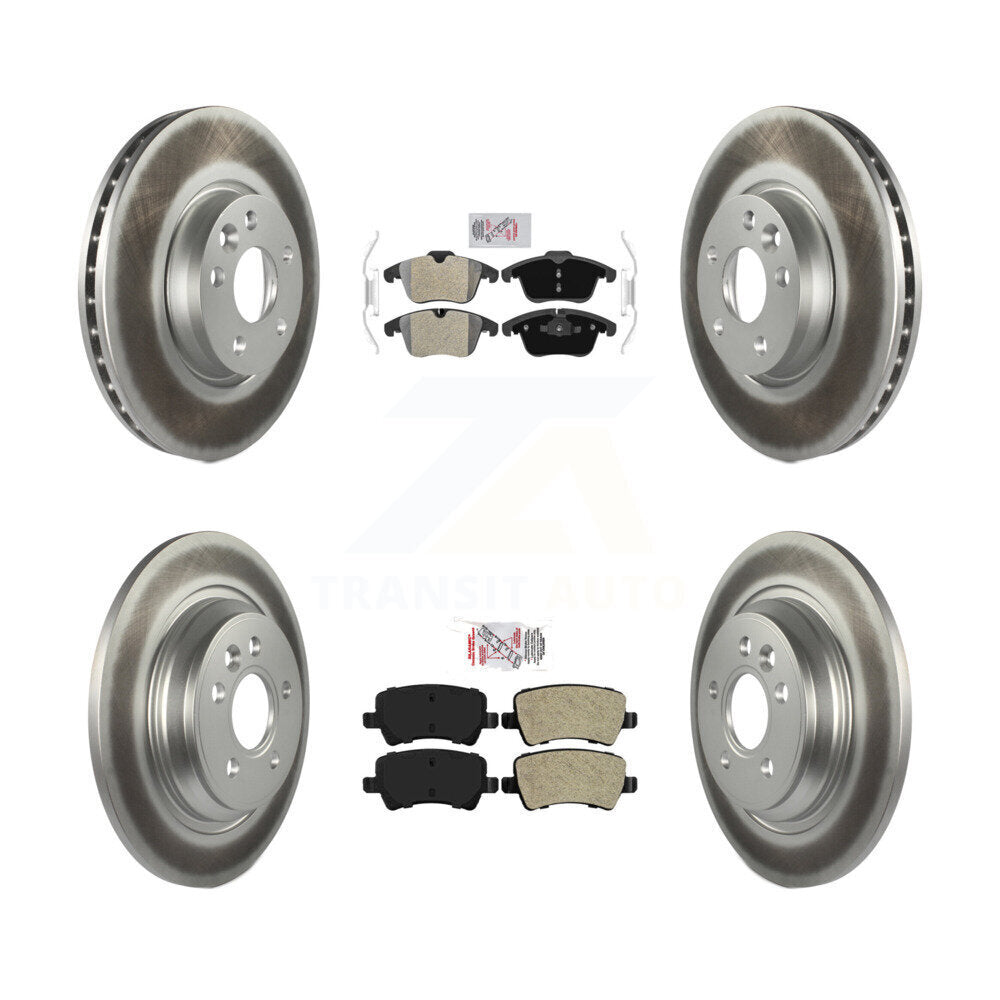 Front Rear Semi-Metallic Pads And Coated Disc Brake Rotors Kit For Volvo S60 KGA-102868