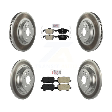 Front Rear Semi-Metallic Pads And Coated Disc Brake Rotors Kit For Volvo S60 KGA-102868