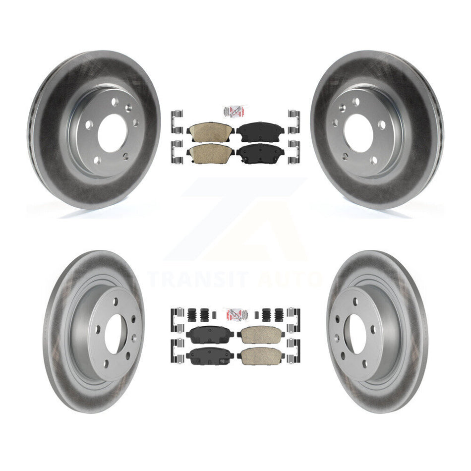 Front Rear Ceramic Pad Coat Brake Rotor Kit For Chevrolet Cruze Buick Verano Orlando Volt KGA-102894
