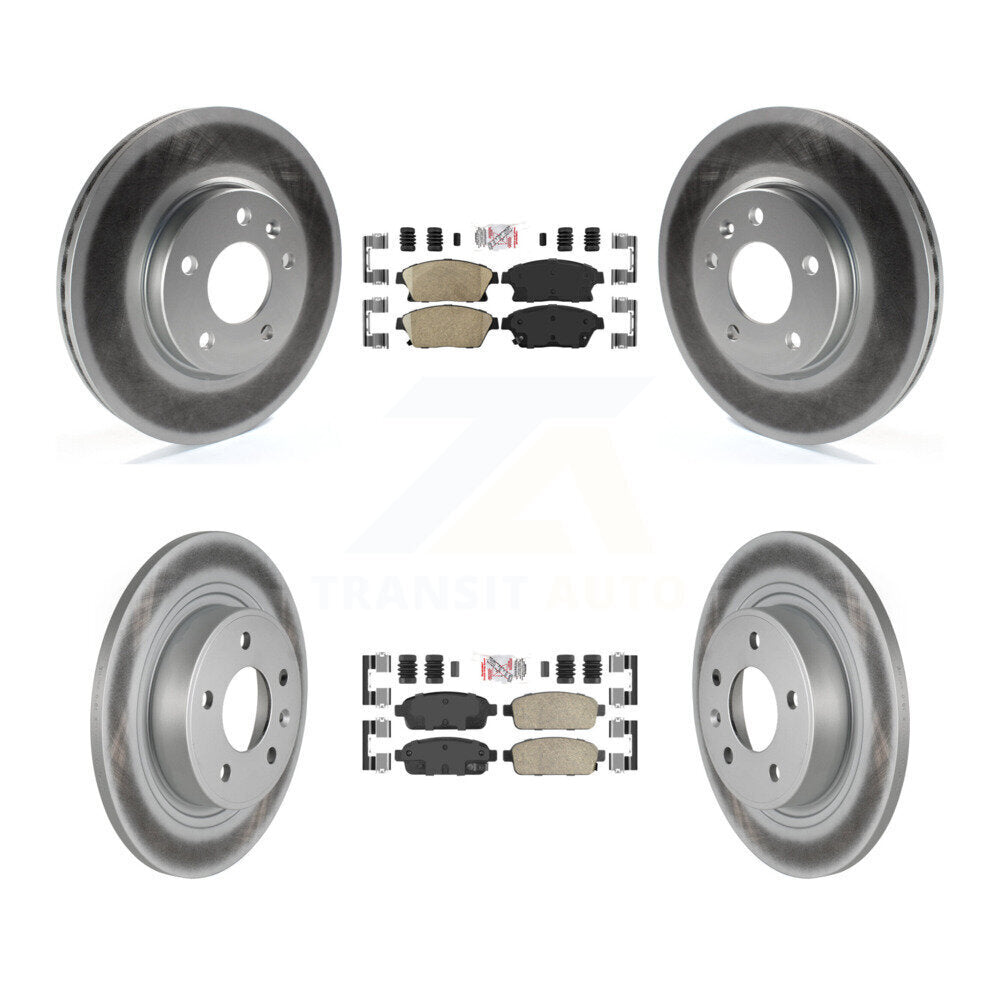Front Rear Ceramic Pad Coat Brake Rotor Kit For Chevrolet Cruze Buick Verano Orlando Volt KGA-102895