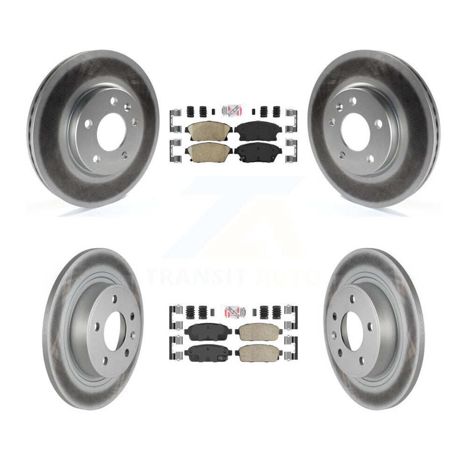 Front Rear Ceramic Pad Coat Brake Rotor Kit For Chevrolet Cruze Buick Verano Orlando Volt KGA-102895