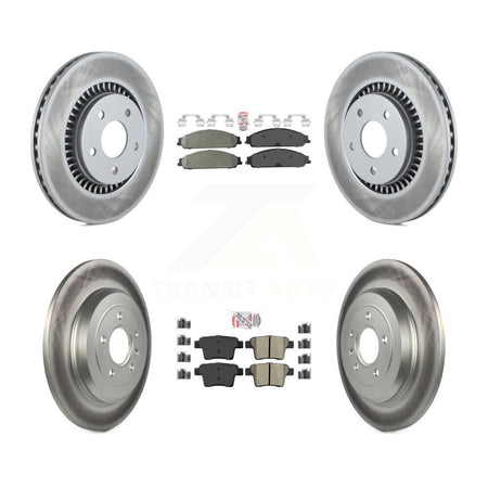 Front Rear Semi-Metallic Pad Coat Brake Rotors Kit For Ford Five Hundred Freestyle Taurus KGA-102910
