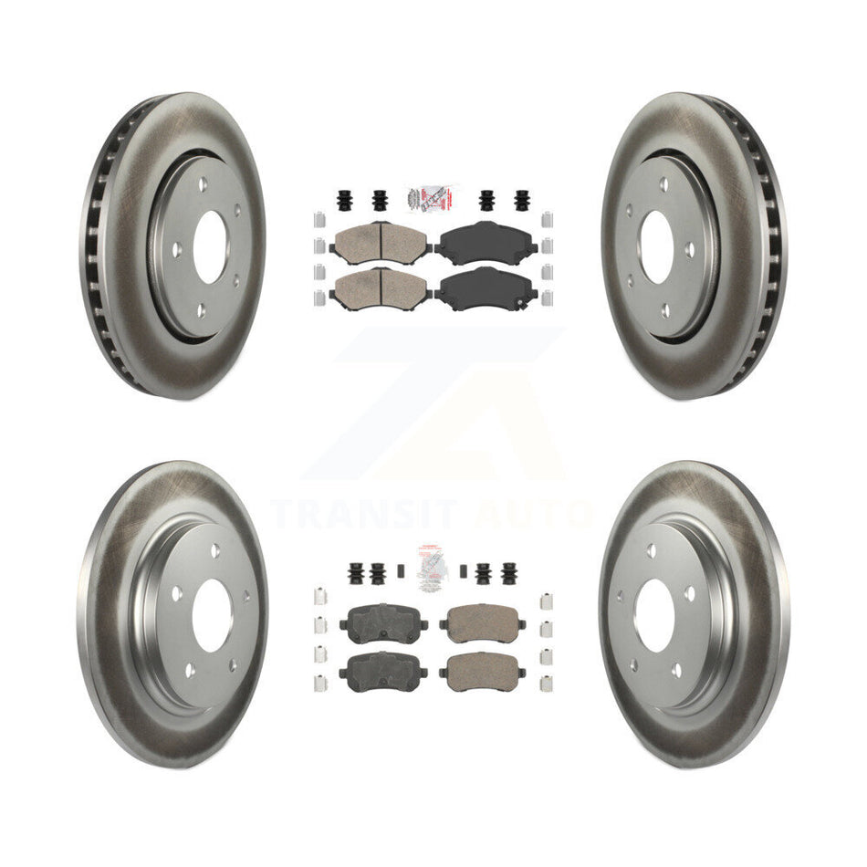 Front Rear Ceramic Pad Coat Brake Rotor Kit For Dodge Grand Caravan Journey Chrysler Town KGA-102924