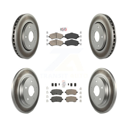 Front Rear Ceramic Pad Coat Brake Rotor Kit For Dodge Grand Caravan Journey Chrysler Town KGA-102925