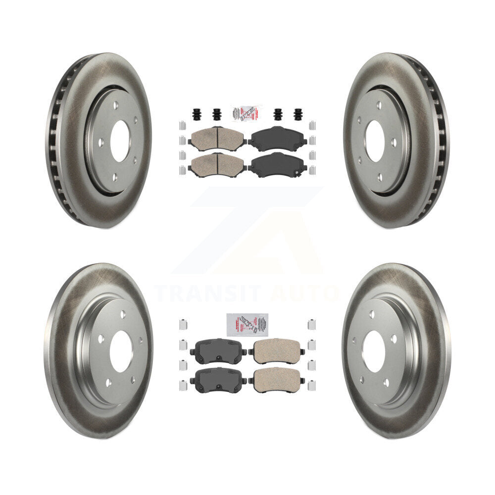 Front Rear Ceramic Pad Coat Brake Rotor Kit For Dodge Grand Caravan Journey Chrysler Town KGA-102926