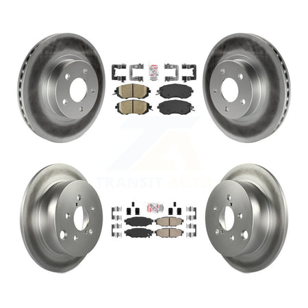 Front Rear Ceramic Pads And Coated Disc Brake Rotors Kit For Subaru Impreza KGA-102935