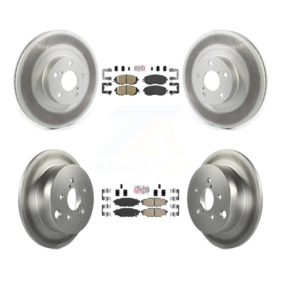 Front Rear Ceramic Pads And Coated Disc Brake Rotors Kit For Subaru Forester XV Crosstrek KGA-102947