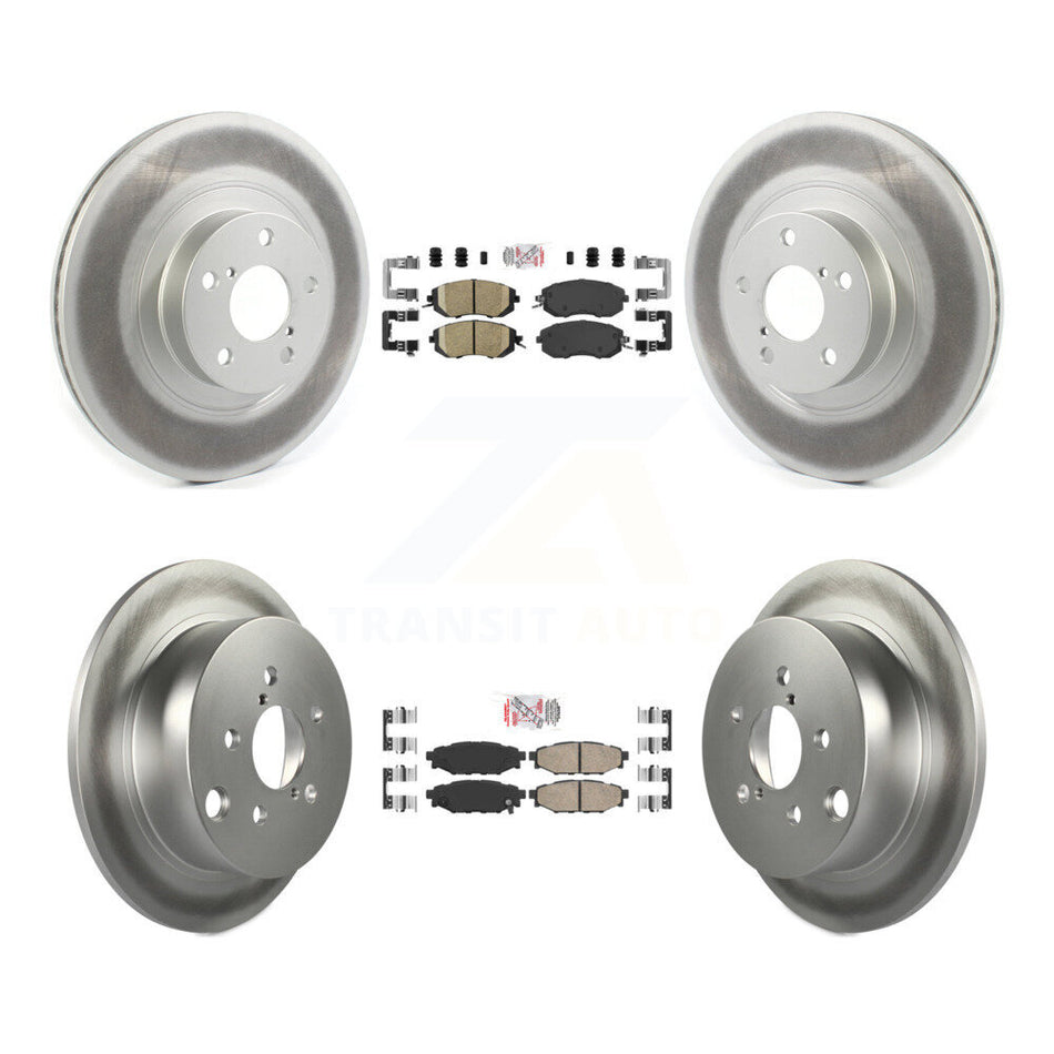 Front Rear Ceramic Pads And Coated Disc Brake Rotors Kit For Subaru Forester XV Crosstrek KGA-102948