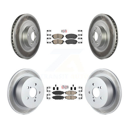 Front Rear Ceramic Pads And Coated Disc Brake Rotors Kit For 2005 Subaru Outback Legacy KGA-102957