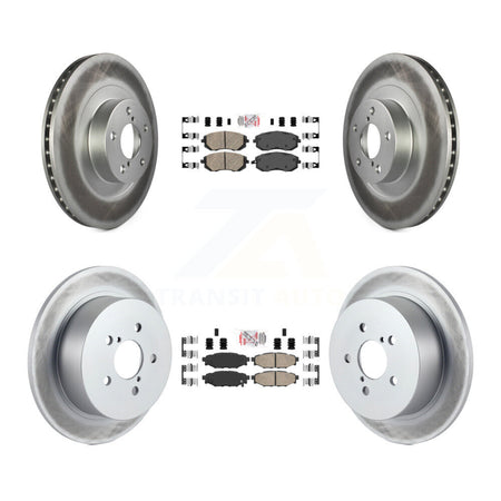 Front Rear Ceramic Pads And Coated Disc Brake Rotors Kit For 2005 Subaru Outback Legacy KGA-102958