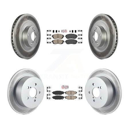 Front Rear Ceramic Pads And Coated Disc Brake Rotors Kit For 2005 Subaru Outback Legacy KGA-102962