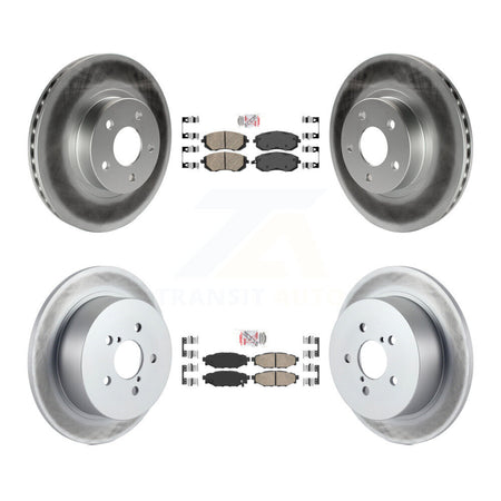 Front Rear Ceramic Pads And Coated Disc Brake Rotors Kit For 2005 Subaru Legacy i/Limited KGA-102963