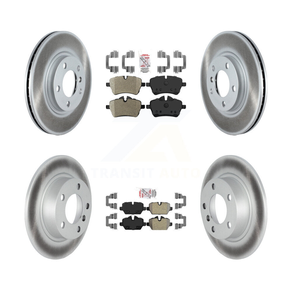 Front Rear Semi-Metallic Pad Coat Disc Brake Rotor Kit For Mini Cooper Countryman Paceman KGA-103002