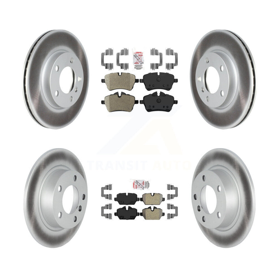 Front Rear Semi-Metallic Pad Coat Disc Brake Rotor Kit For Mini Cooper Countryman Paceman KGA-103003