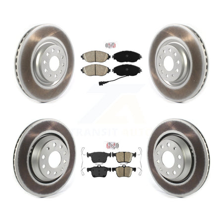 Front Rear Ceramic Pad Coat Disc Brake Rotor Kit For Volkswagen Golf R Audi S3 A3 Quattro KGA-103058