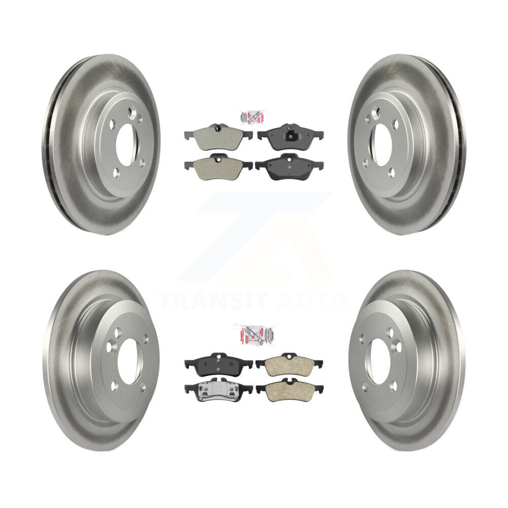 Front Semi-Metallic Rear Ceramic Pads And Coated Disc Brake Rotors Kit For Mini Cooper KGA-103101