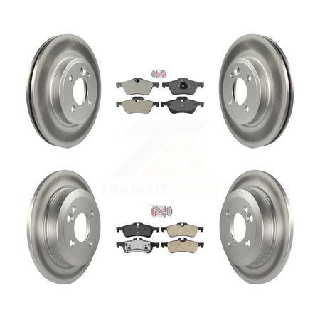 Front Semi-Metallic Rear Ceramic Pads And Coated Disc Brake Rotors Kit For Mini Cooper KGA-103101