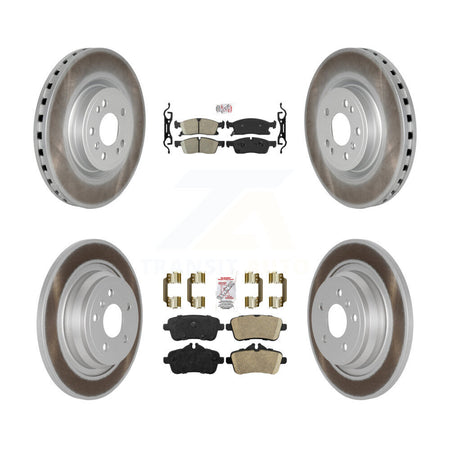 Front Rear Ceramic Pad Coat Brake Rotors Kit For Mercedes-Benz ML350 GLE350 ML250 GLE300d KGA-103143