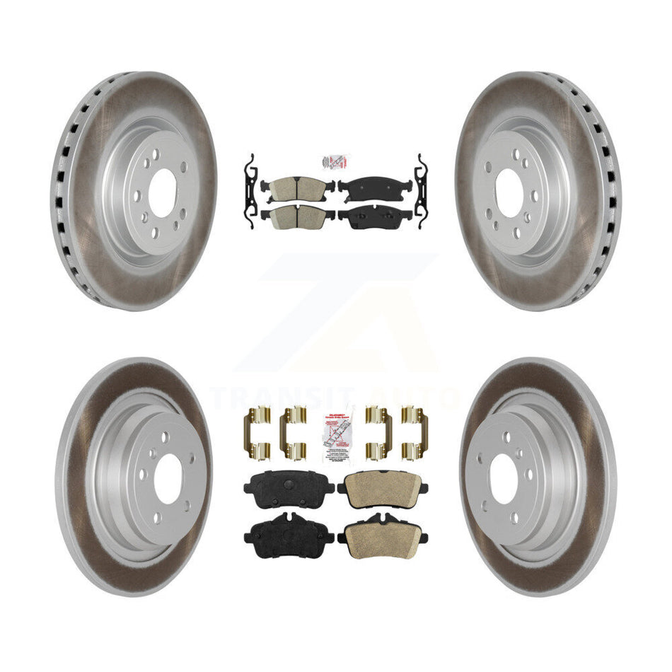 Front Rear Ceramic Pad Coat Brake Rotors Kit For Mercedes-Benz ML350 GLE350 ML250 GLE300d KGA-103143