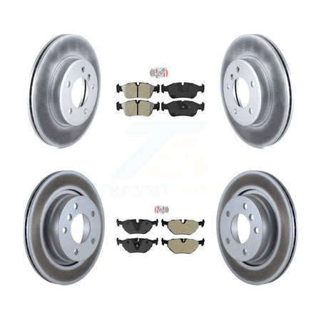 Front Rear Semi-Metallic Pad Coat Disc Brake Rotor Kit For BMW 325i 325Ci 328i 323Ci 323i KGA-103156