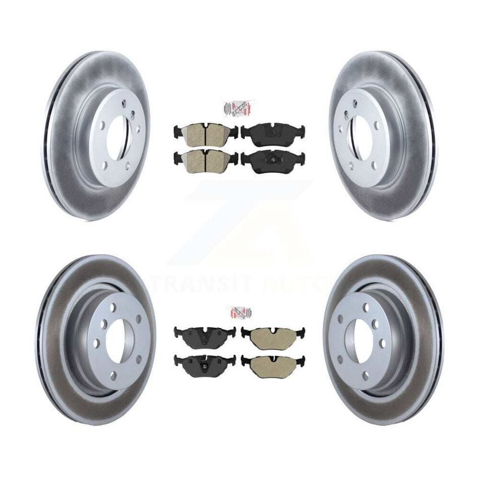 Front Rear Semi-Metallic Pad Coat Disc Brake Rotor Kit For BMW 325i 325Ci 328i 323Ci 323i KGA-103156