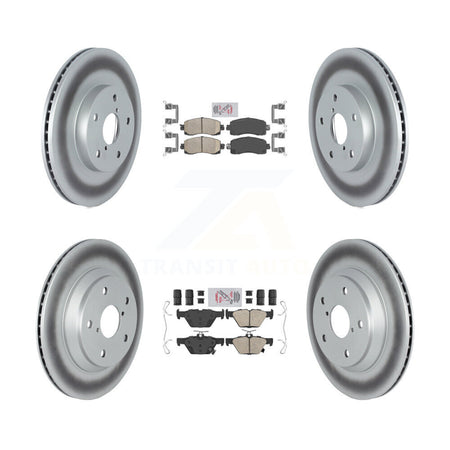 Front Rear Ceramic Pads And Coated Disc Brake Rotors Kit For Subaru Forester KGA-103168