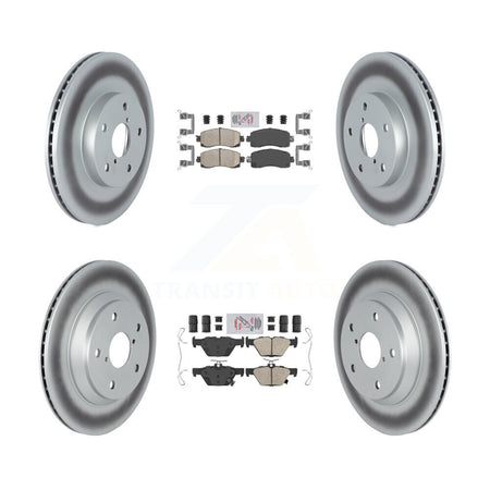 Front Rear Ceramic Pads And Coated Disc Brake Rotors Kit For Subaru Forester KGA-103169