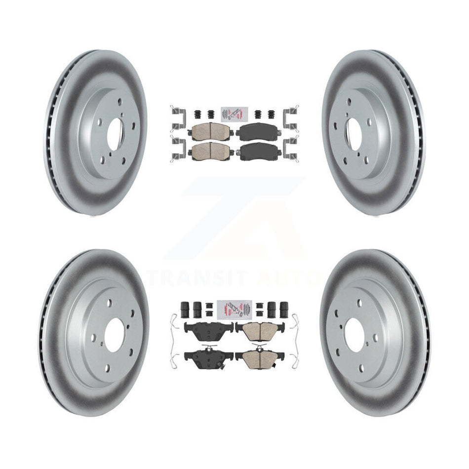 Front Rear Ceramic Pads And Coated Disc Brake Rotors Kit For Subaru Forester KGA-103169