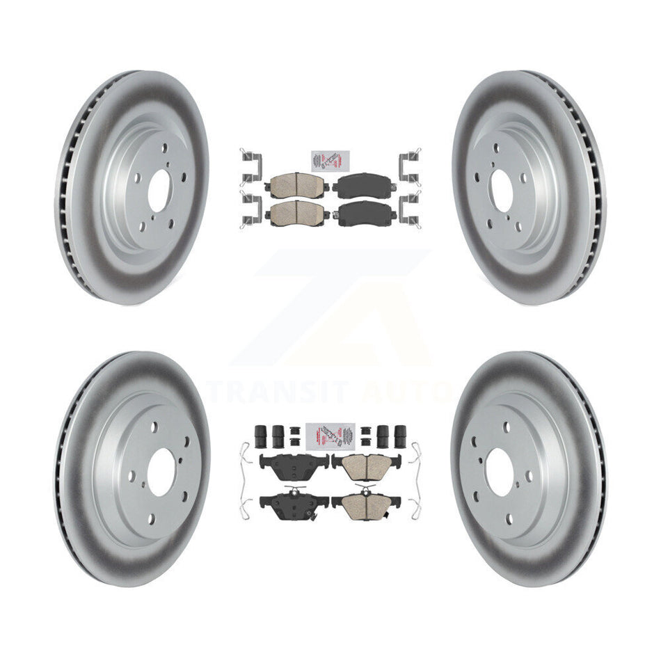 Front Rear Ceramic Pads And Coated Disc Brake Rotors Kit For Subaru Forester Crosstrek KGA-103170