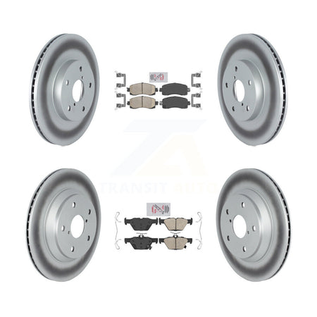 Front Rear Ceramic Pads And Coated Disc Brake Rotors Kit For Subaru Forester KGA-103172