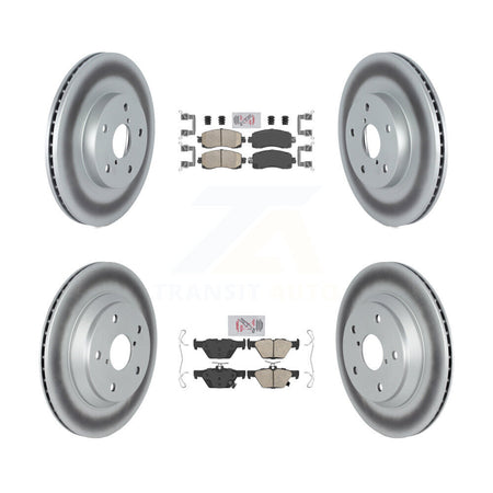 Front Rear Ceramic Pads And Coated Disc Brake Rotors Kit For Subaru Forester KGA-103173