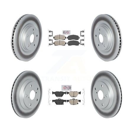 Front Rear Ceramic Pads And Coated Disc Brake Rotors Kit For Subaru Forester Crosstrek KGA-103174