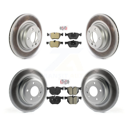 Front Rear Semi-Metallic Pads And Coated Disc Brake Rotors Kit For 2006 BMW 330i 330xi KGA-103209